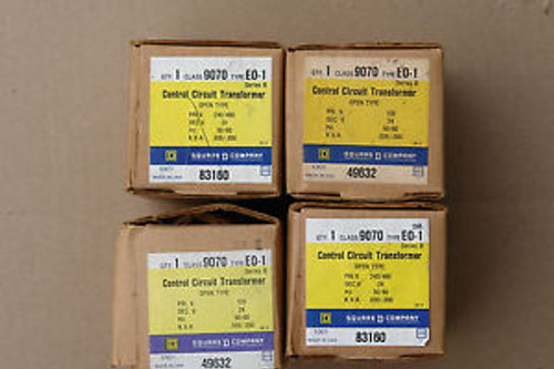 New Square D Class 9070  Type Eo1  Control Transformer (Total 4 )
