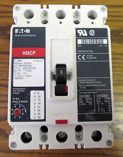 Westinghouse 3 Amp Circuit Breakr Hmcp003A0C  600Vac