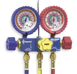 Imperial Mechanical Manifold Gauge Set 3-Valve - 718-CC