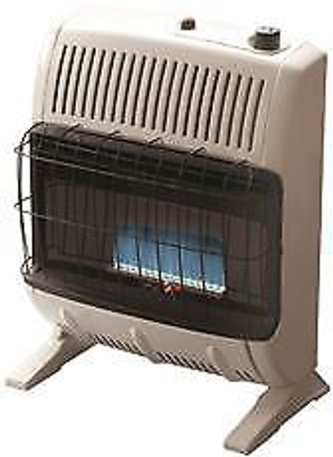 Heatstar Vent-Free Blue Flame Thermostat Control Natural Gas Heater Off-White