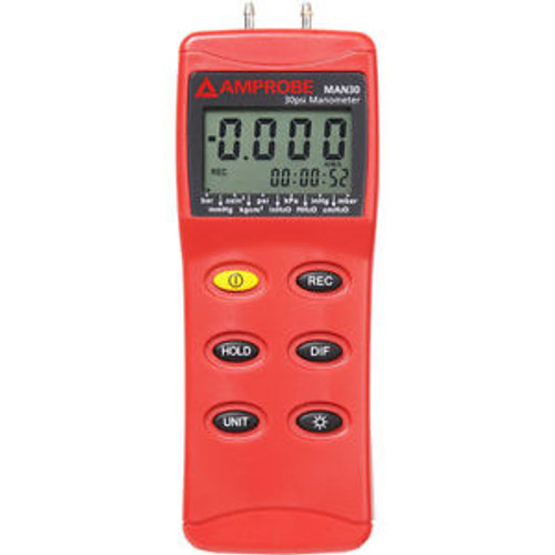 Amprobe MAN30 30 PSI Differential Pressure Manometer