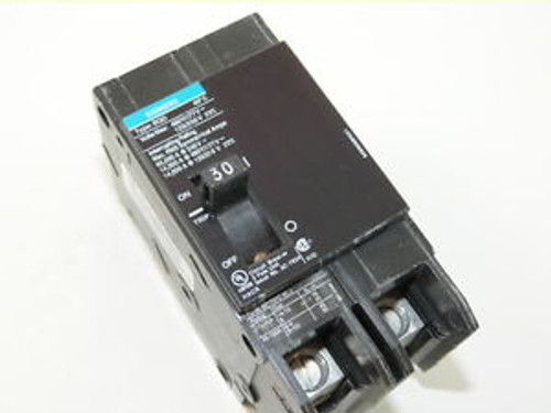 New Siemens Bqd230 2P 30A 240/480V Breaker 1-Year Warranty