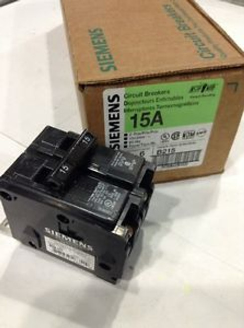 Siemens / Ite B215 New Circuit Breaker 2 Pole 15 Amp 240 Vac Box Of 6