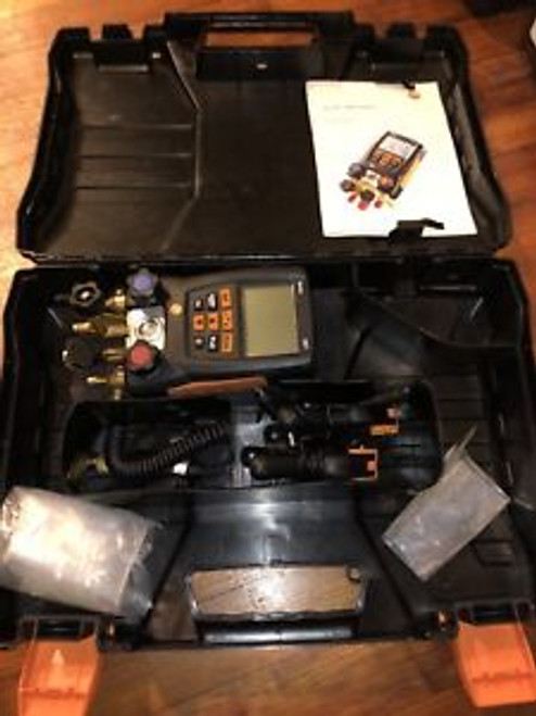 Testo 557 Bluetooth Digital Manifold Kit  Inc. ClampProbes and Case