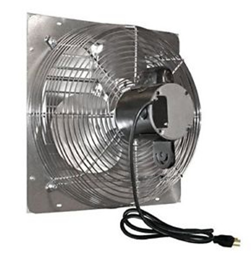 J and D VES161C 16 In. Shutter Exhaust Fan With Cord by J&D Manufacturing