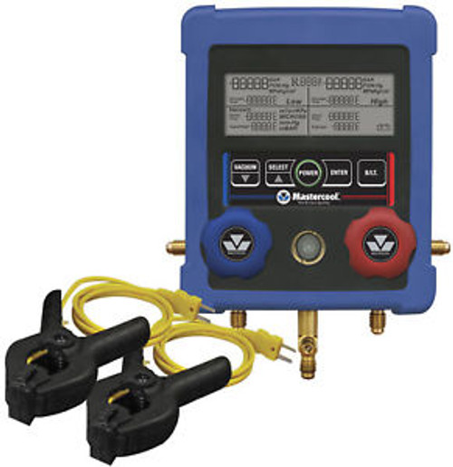 Mastercool 99103-A-2 2 Way Digital Manifold and 2 Clamp-on Thermocouples