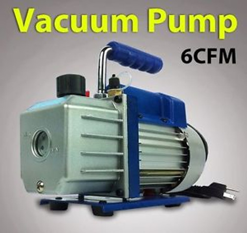 New MTN Gearsmith Stage 1/3HP Vacuum Pump 6CFM Rotary Vane Deep HVAC Tool