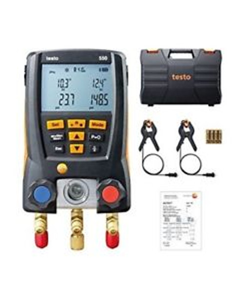 Testo Digital Manifold Kit hvac 0563 1550  Bluetooth Supported