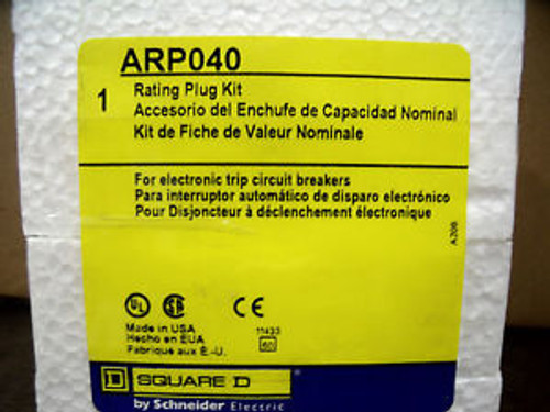 Square D Rating Plug Kit Arp040 New