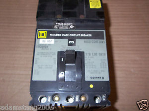 Square D Fa Fa36080  3 Pole 80 Amp 600V Circuit Breaker Gray