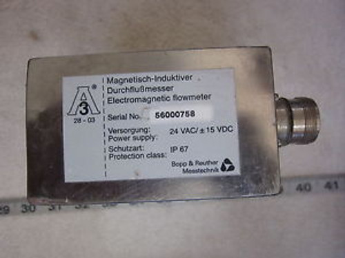 Bopp & Reuther 56-000758 24V Electromagnetic Flow Meter New
