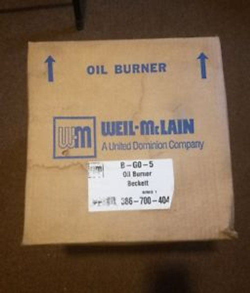 GO-5 Beckett Oil Burner for WGO-5/WTGO-5/SGO-5 Boilers Weil Mclain P#386-700-404
