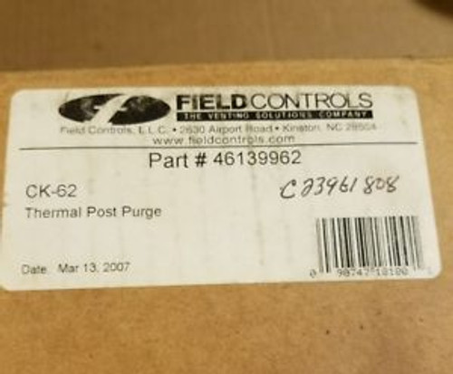 Field Controls CK-62 Oil Control Kit W/ Thermal Post Purge Part# 46139962