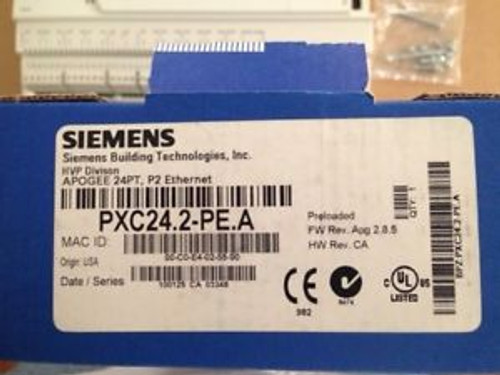 NEW Siemens Apogee PXC24.2-PE.A Controller 24 Point Ethernet ALN PXC242PEA