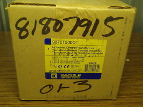 Square D New In Box 9070T500D1 Industrial Control Transformer