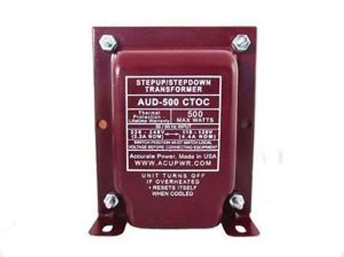 Acupwr Aud-500W High End Step Up & Down Transformer 110/220V Lifetime Warranty