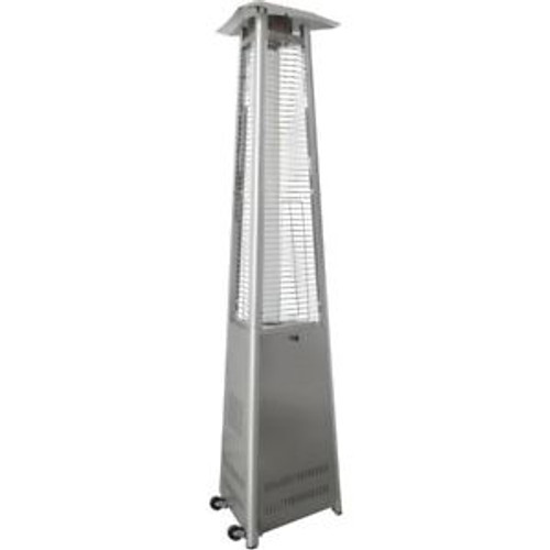 7.5-Ft. 42000 BTU Triangle Propane Patio Heater in Stainless Steel