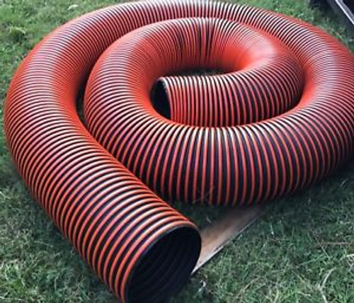Hi-Tech Duravent RFH-W Series Thermoplastic Rubber Duct Hose with Wearstrip Bl
