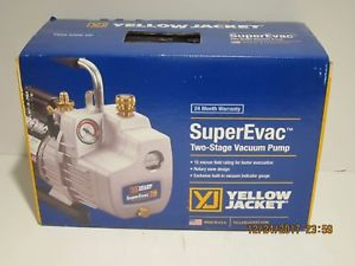 Yellow Jacket 93580-SuperEvac 8 CFM Vacuum Pump NEW IN SEALED BOX 8/17