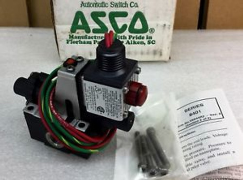 ASCO EF8401B204M 24VDC 3-WAY SOLENOID VALVE 1/4 NPT