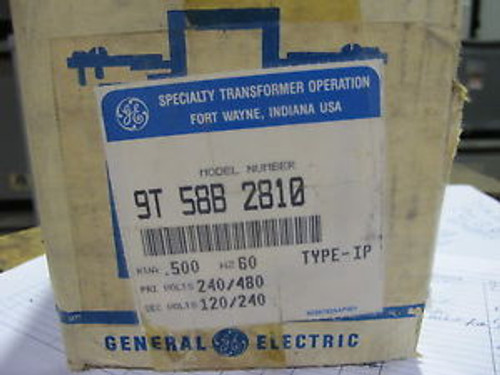 Ge .500 Kva 1 Phase 240/480 X 120/240 Volt Control Transformer New T816