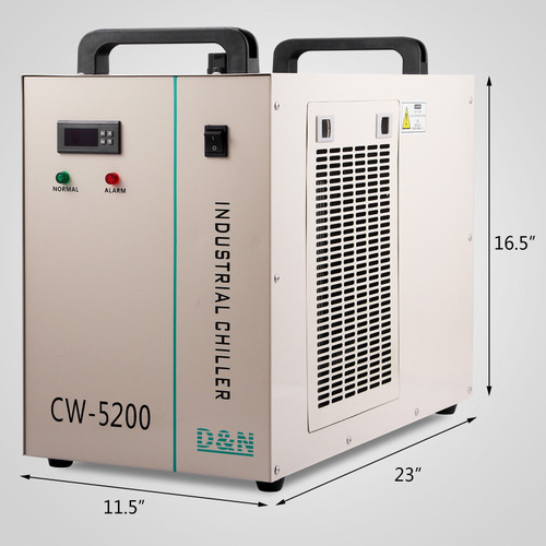 110V 60HZ CW-5200DG Industrial Water Chiller for 130W/150W Spindle Cooling