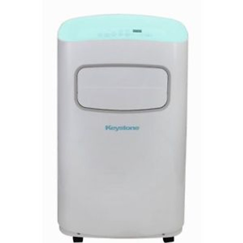 14000 Btu 115V Portable Air Conditioner With Remote Control In White/Blue