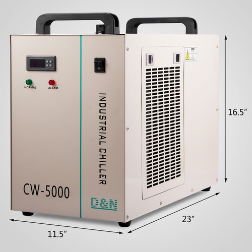 CW-5000DG INDUSTRIAL WATER CHILLER 6L TANK LASER EQUIPMENT CO2 GLASS LASER