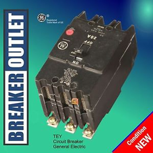 Tey360 General Electric 60 Amp 480 Volt Bolt-On Circuit Breaker A