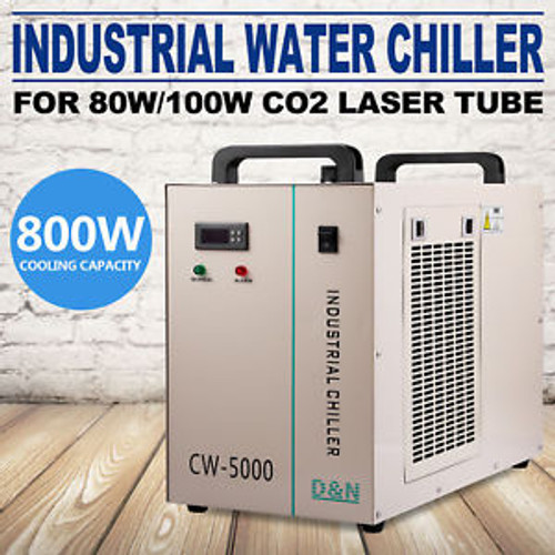 Industrial Water Chiller cool single 80W 100W CO2 Laser Tube CW-5000DG 110V 60HZ