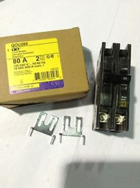 Qou280 Square D Circuit Breaker 80 Amp 2 Pole 120/240V New In Box