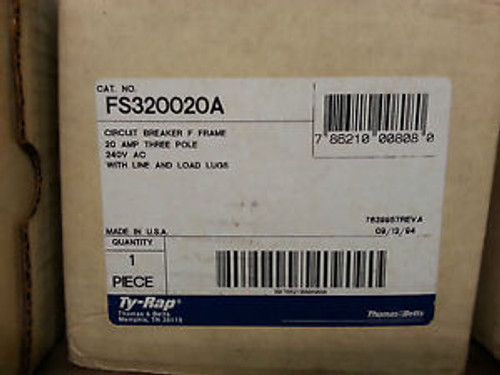 New Cutler Hammer Fs320020A Amp 3 Pole Circuit Breaker