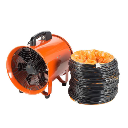 12'' Extractor Fan Blower Portable 5M Duct Hose Fume Utility Ventilation Exhaust