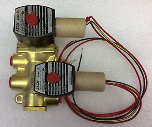 ASCO EF8344G050 N.C. 4-WAY SOLENOID VALVE 3/8 NPT 120VAC