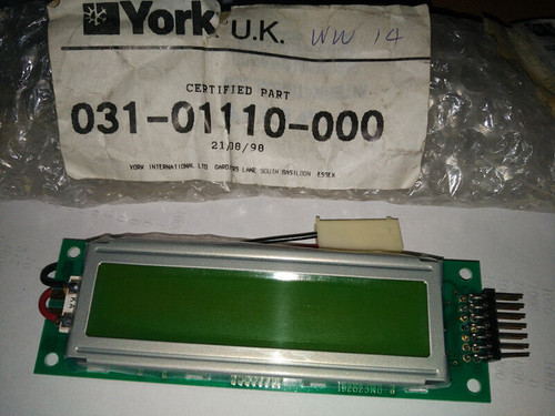 York 031-01110-000 LCD Display