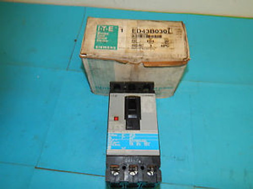 Siemens Ite Ed43B030 Circuit Breaker 3 Pole 30 Amp