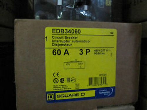 Square D Edb34060 60 Amp 277/480 Vac 3 Pole