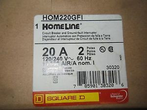 Q1-4 1  Square D Hom220Gfi Miniature Circuit Breaker