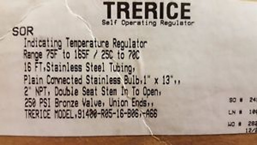 Trerice Self Operating  Regulator  75F to 165