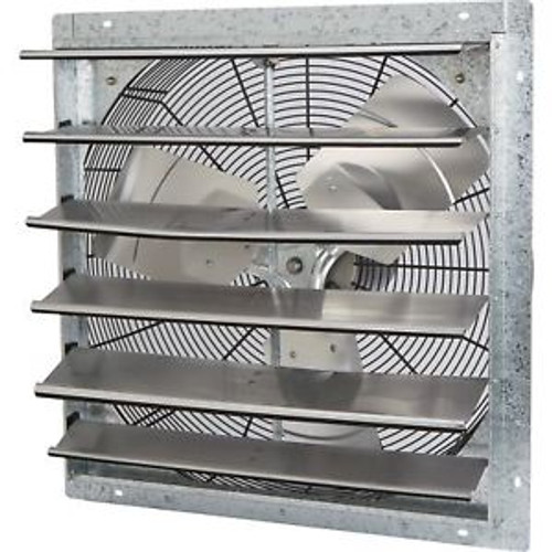 Strongway Enclosed Shutter Exhaust Fan 24in. 1/4 HP 4300 CFM