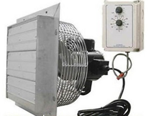 Exhaust Fan - Direct Drive - 12 Shutter - Variable Speed with Speed Controller