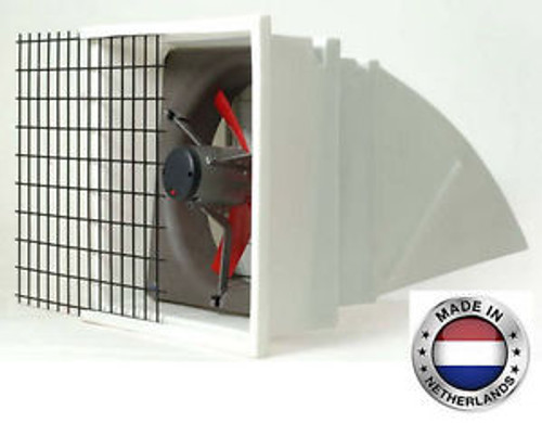 EXHAUST FAN Commercial - Incl Hood Screen & Shutters - 16 - 3 Spd - 2312 CFM 1