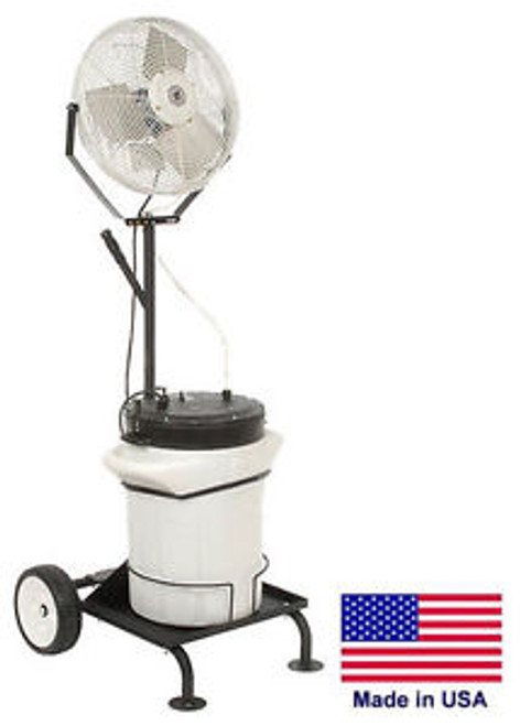 MISTING FAN  Commercial - Cart Mounted - 18 - 5750 CFM - 120V - 1/8 Hp - OSHA