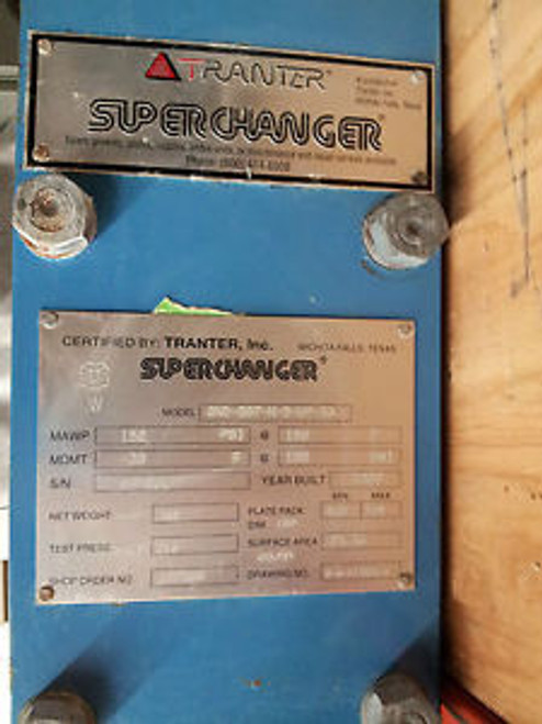 TRANTER INC. 150 PSI @ 150 F SUPERCHANGER HEAT EXCHANGER GXD-007-H-5-UP-33  SVP