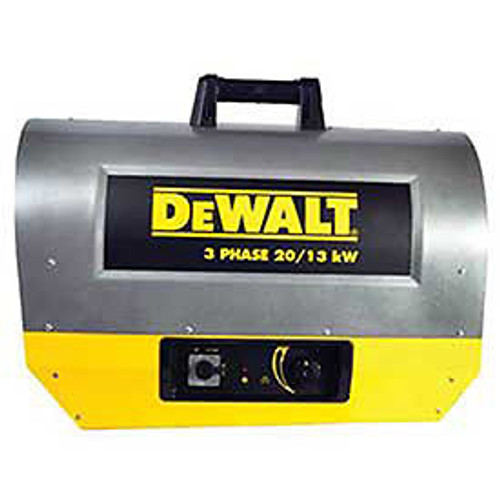 Dewalt Portable Forced Air Electric Heater 20Kw 240V Three Phase 44K To 68K