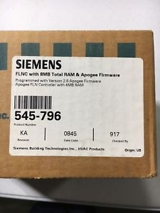 Siemens 545-796 FLNC with 8MB Total RAM & Apogee Firmware - FLN Controller