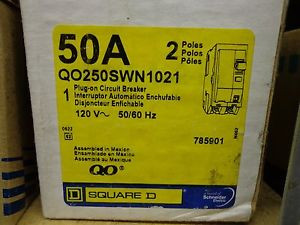 New Square D Qo250Swn1021  50A 2P