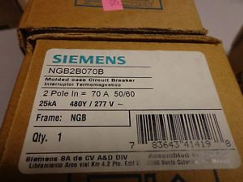 New Siemens Ngb2B070B  2P 70A