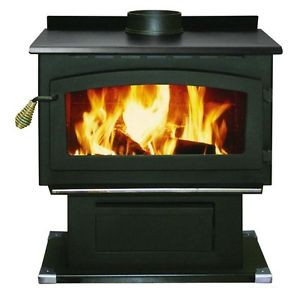 WOOD Burning HEATER - Stove - 104000 BTU - 2000 Sqft - Blower - 6 to 8 Hour Run