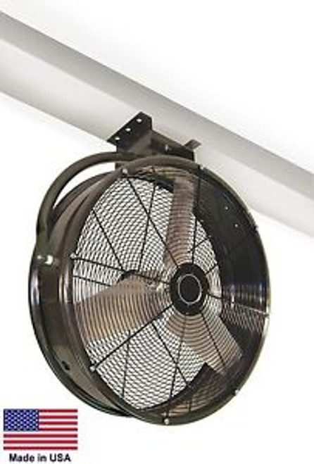 48 INDUSTRIAL CEILING MOUNTED FAN - 1 Hp - 19100 CFM - 115V - 850 RPM - 9 Amps